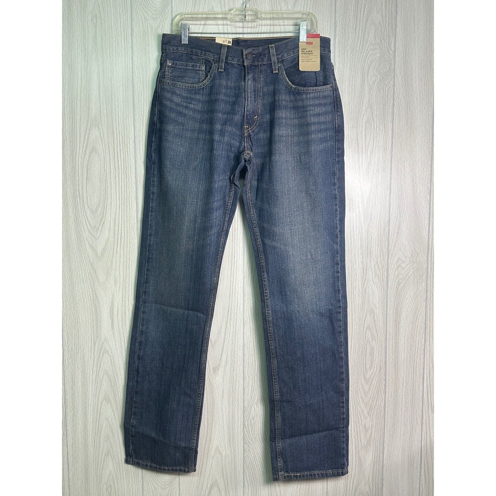 Levi Strauss 559 Relaxed Straight Jeans Mens W32 L36 Blue Denim‎ Cotton NEW